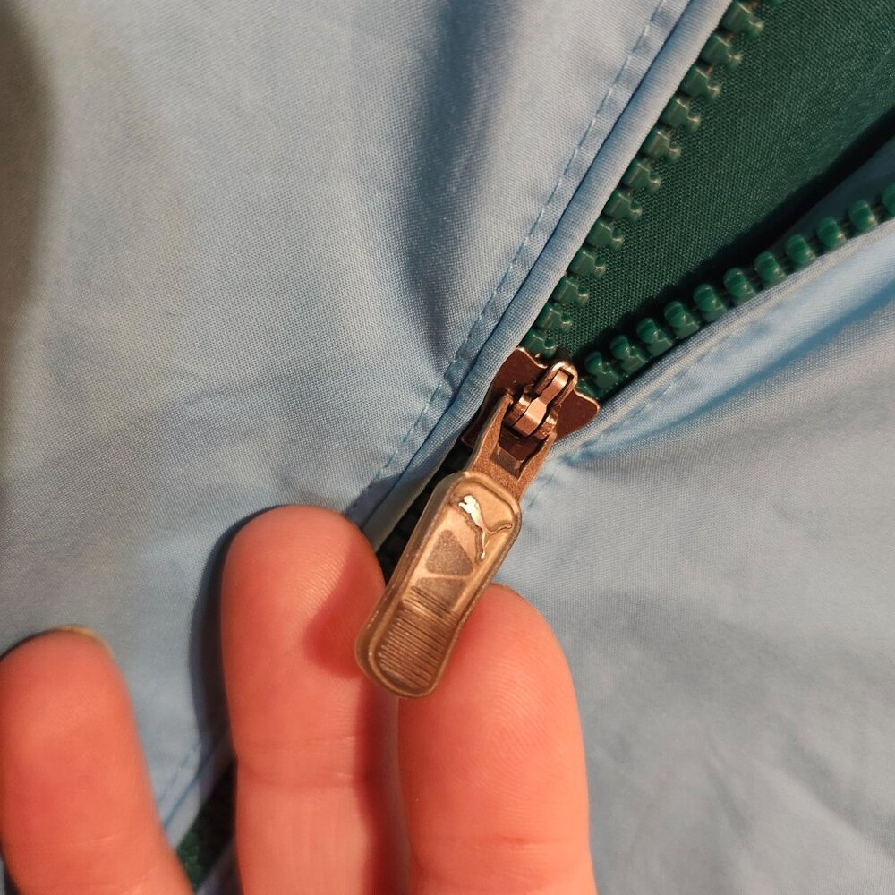 Puma Golf Women’s Medium Kinetic Stretch Jacket Blue Atoll Green Water Resistant - Picture 7 of 10